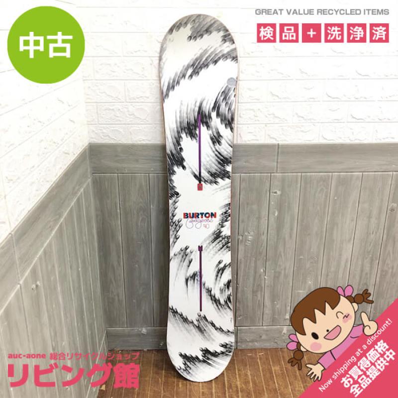 バートン スノーボード 板のみ 140cm ホワイト×ブラック BURTON FEELGOOD 2015