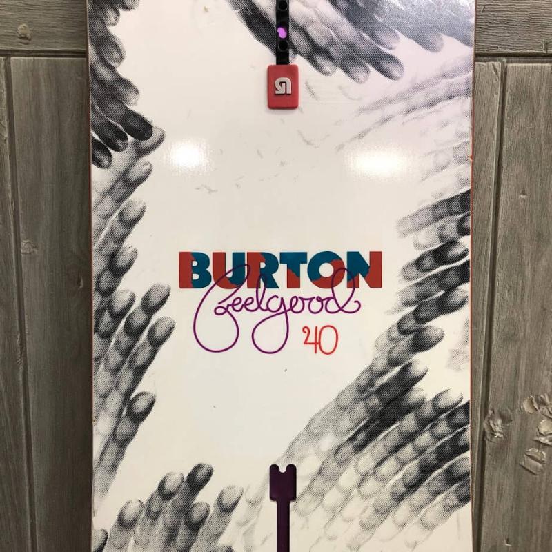 バートン スノーボード 板のみ 140cm ホワイト×ブラック BURTON FEELGOOD 2015