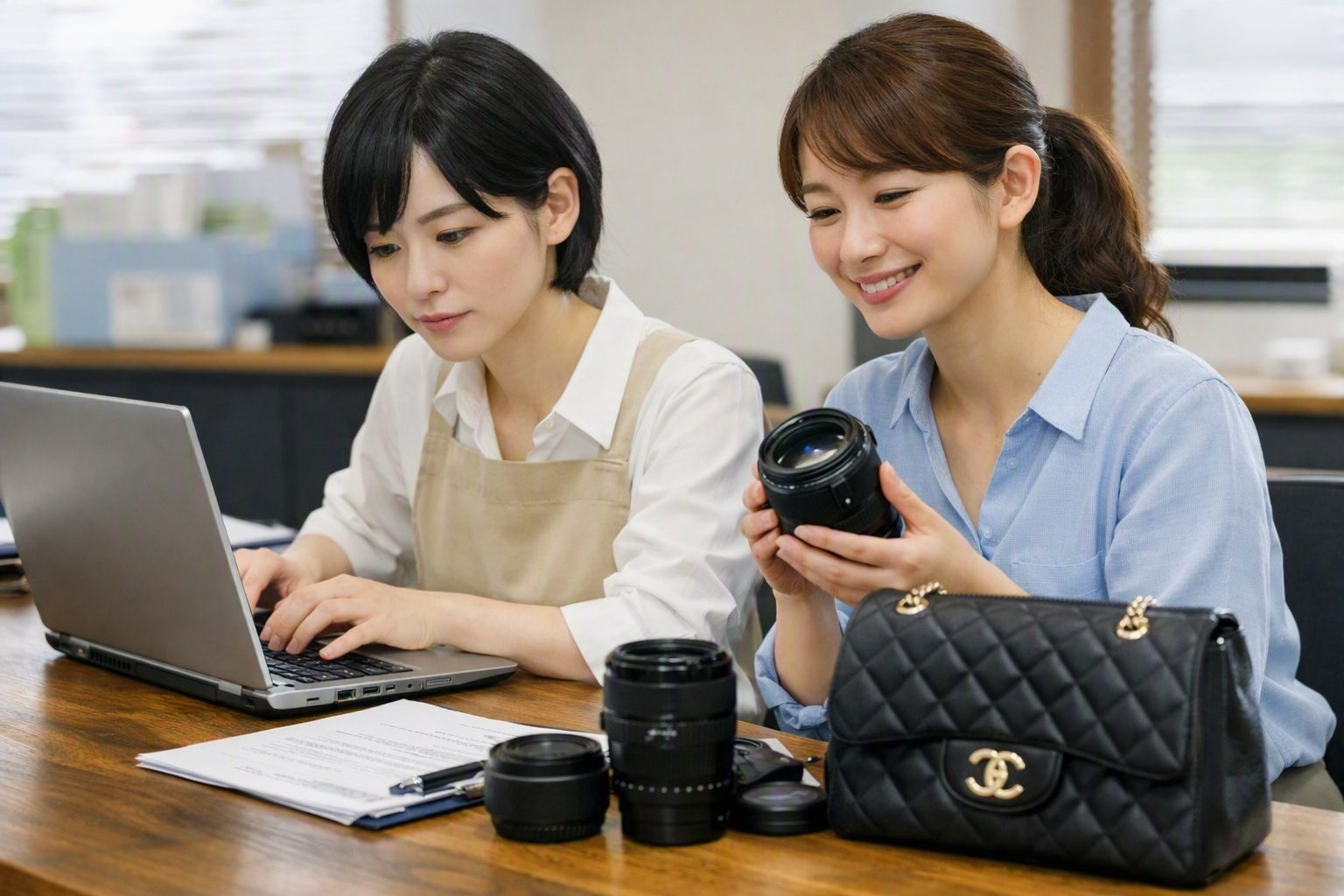 専門員査定と検品販売
