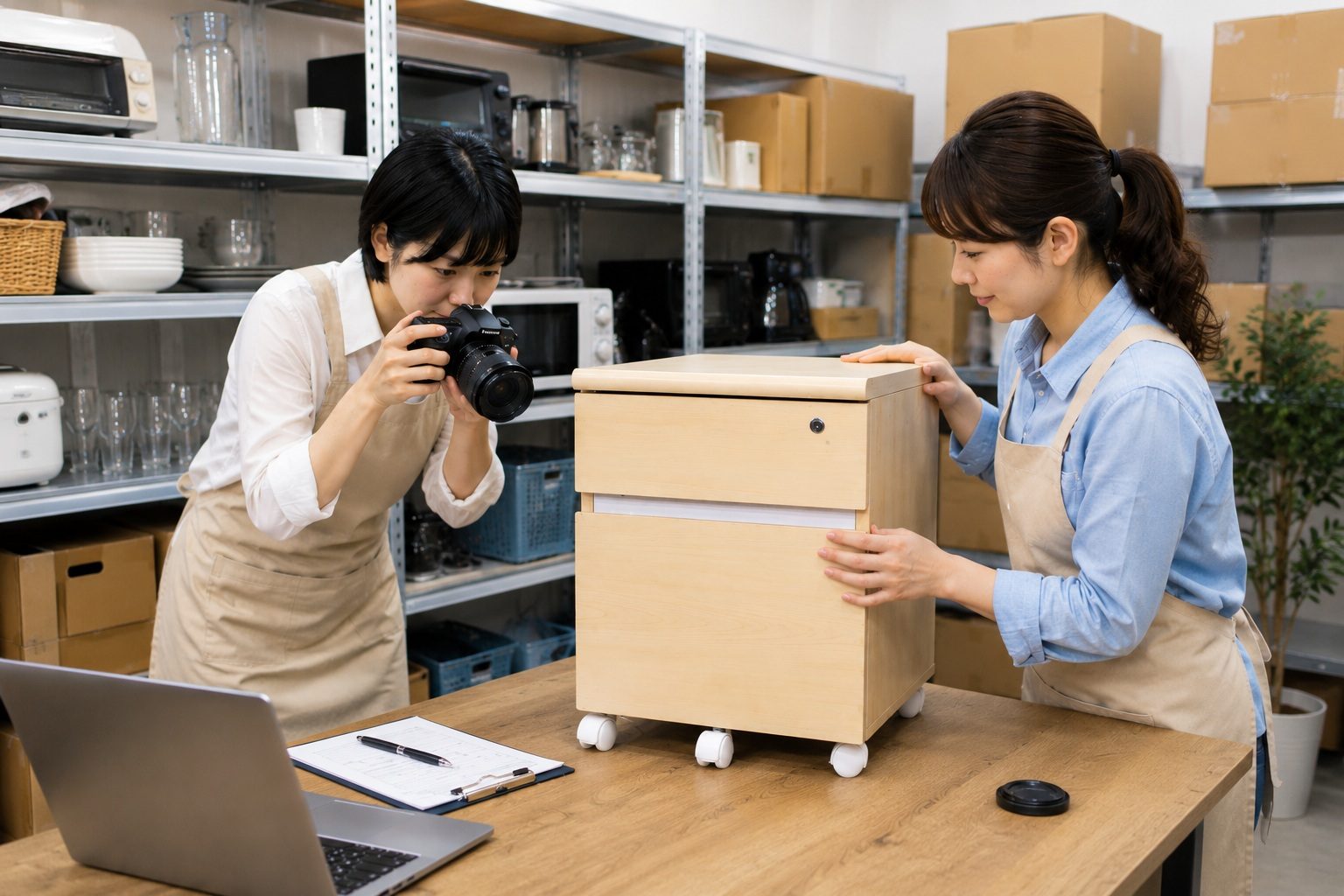 買取した中古品は丁寧に検品し、状態が伝わるよう撮影しています