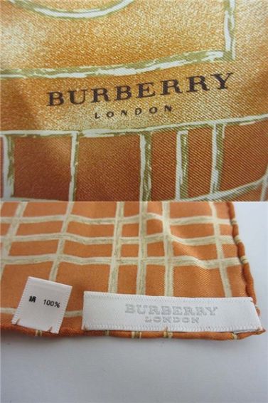 BURBERRY　LONDON(バーバリーロンドン)　スカーフ　オレンジ系　