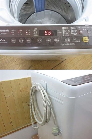 Panasonic(パナソニック)　洗濯機　7kg　風呂水吸水ホース付