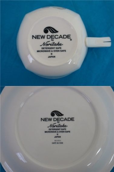 Noritake(ノリタケ)　NEW DECADE(ニューディケイド)　カップ＆ソーサー2客セット 