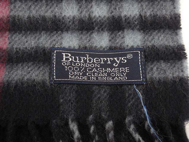 Burberrys（バーバリー）　マフラー　ネイビー　カシミア100％