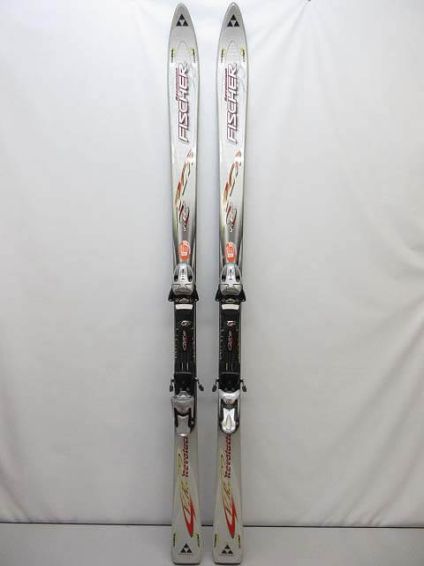 FISCHER（フィッシャー）　カービングスキー　2点セット　160cm　シルバー系