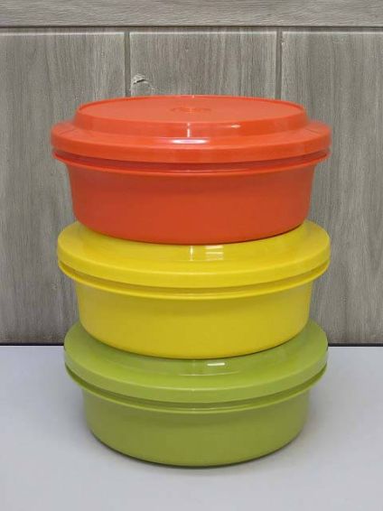 Tupperware（タッパーウェア）　3個セット　シールアンドサーブ　レトロ