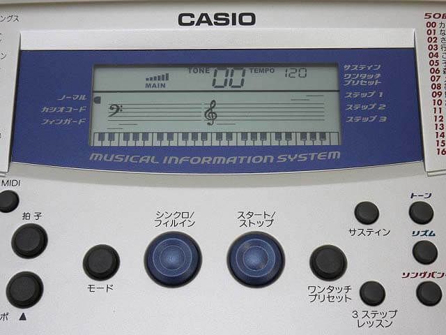 カシオ　電子キーボード　シルバー　49鍵盤