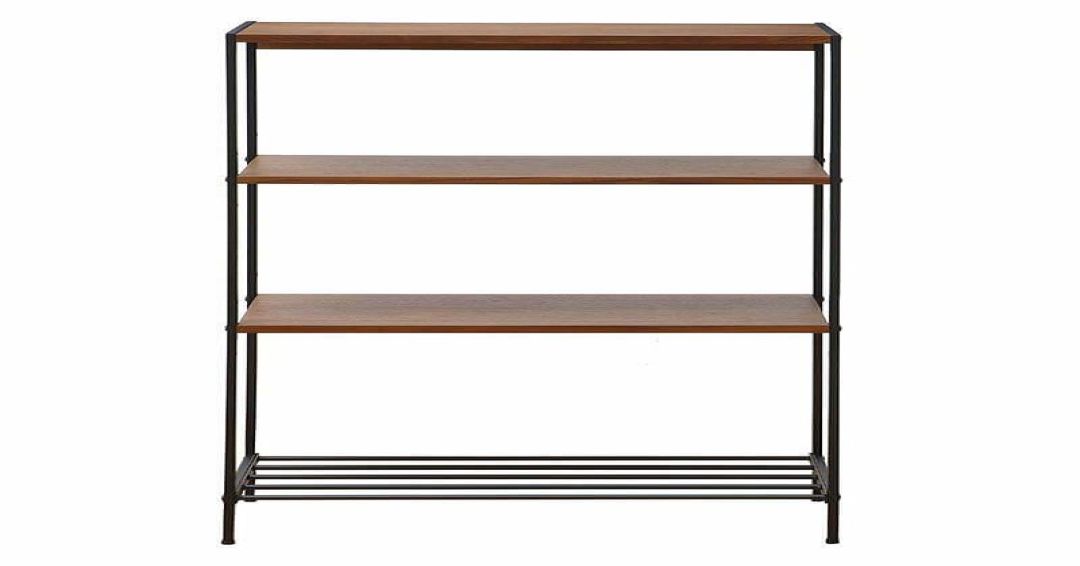 メタルラック　60×27.5×100　4段　ブラウン