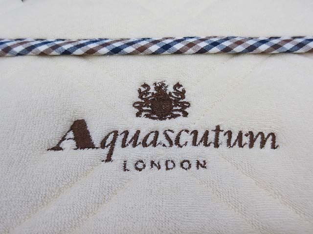 Aquascutum（アクアスキュータム）　パッドシーツ　シングル　白