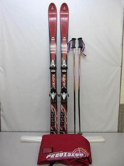 エルバッハ　カービングスキー　3点セット　157cm　レッド系