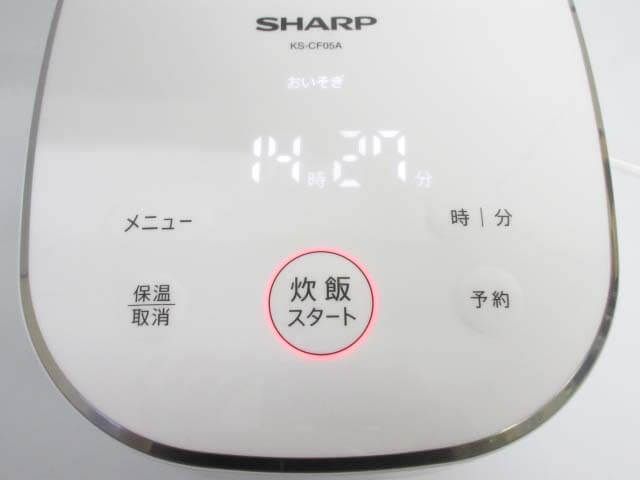 シャープ　炊飯器　3合炊き　取扱説明書付