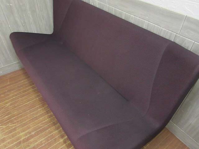 カッシーナ　ブーメランソファ　2人掛け　ダークブラウン系　布張り　Cassina ixc.