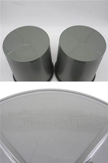 Tupperware（タッパーウェア）　マキシデコレーター　2個セット　カーキ系　5800ml