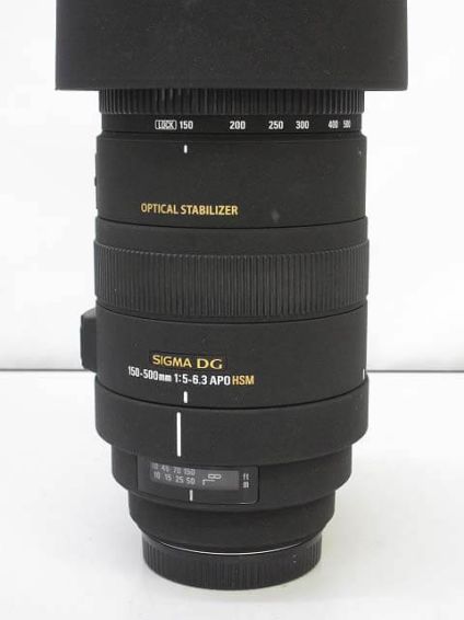 SIGMA（シグマ）　望遠レンズ　キャノン用　APO HSM　150-500mm　F5-6.3