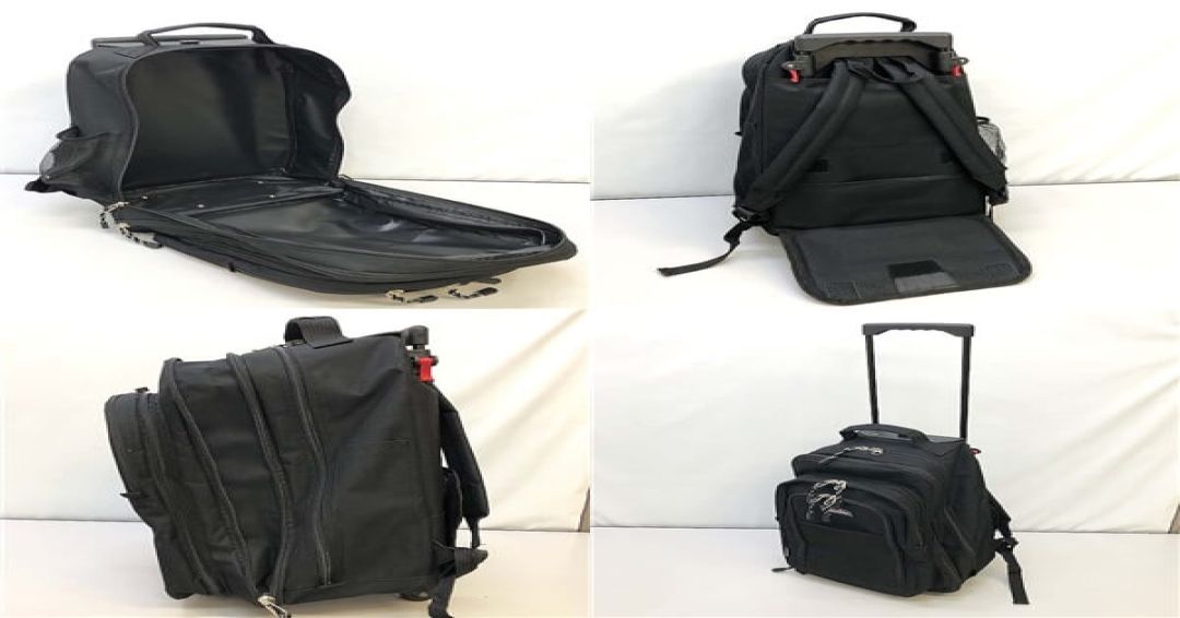 ガルウイング　トロリーバッグ　ブラック　リュック式　 56cm　36L　COLLUWING　3WAY　3WAYキャリー