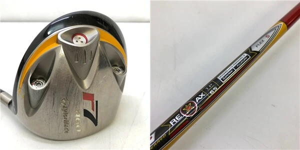 ゴルフ　ドライバー　TaylorMade　r7 460　FLEX S　45インチ　全長約117cm　ブラック×シルバー