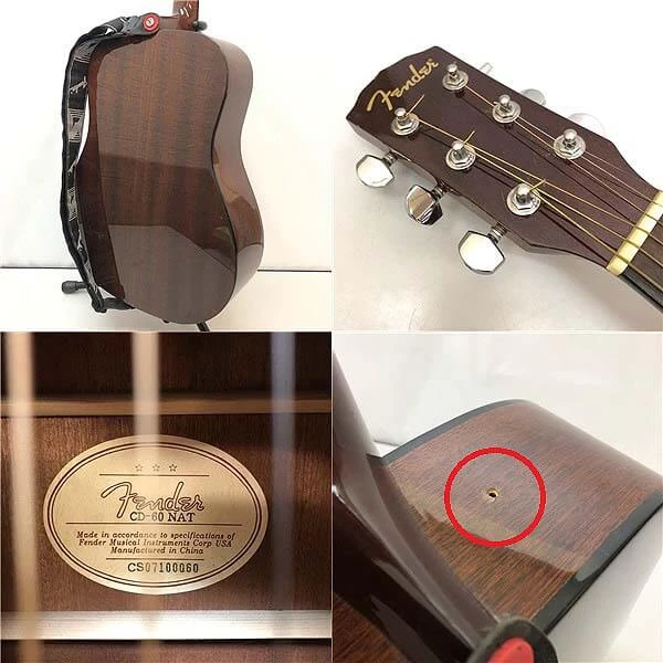 Fender（フェンダー） アコースティックギター アコギ ナチュラル 弦楽器