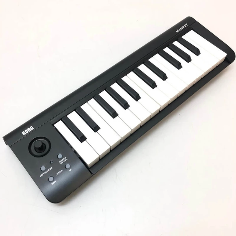 コルグ MIDIキーボード  25鍵盤 黒 取扱説明書付 元箱付 KORG MICROKEY-25 USBキーボード MIDIコントローラー デジタル楽器