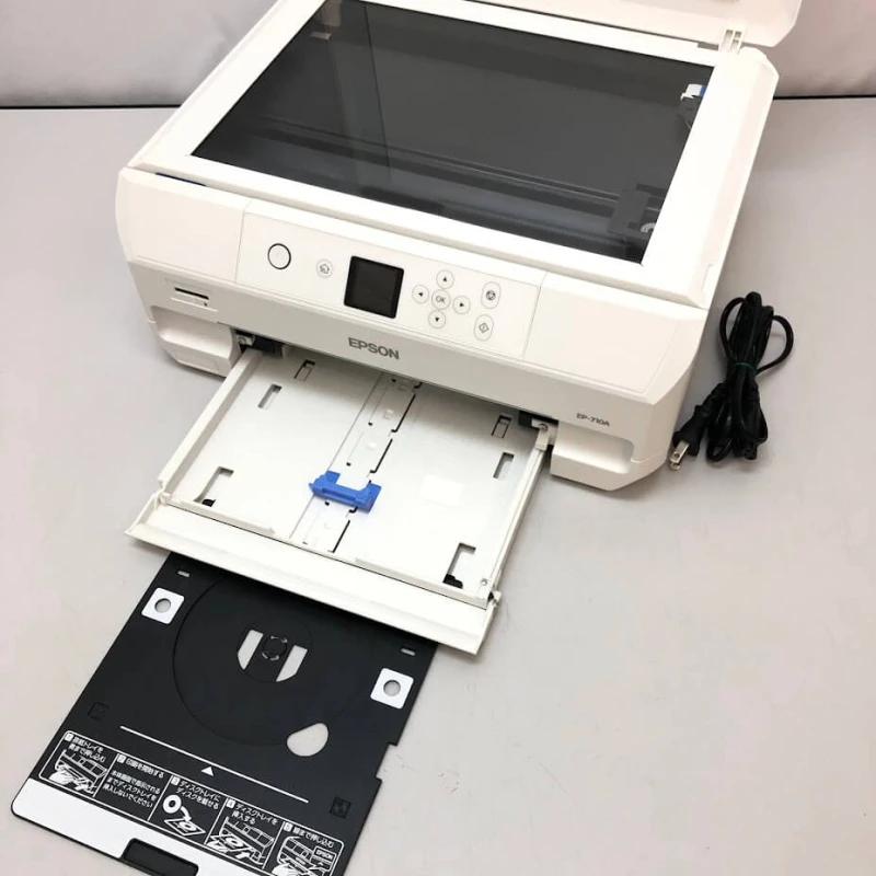 エプソン インクジェットプリンター ホワイト 取扱説明書付 EPSON カラリオ 白 A4 複合機 Wi-Fi対応