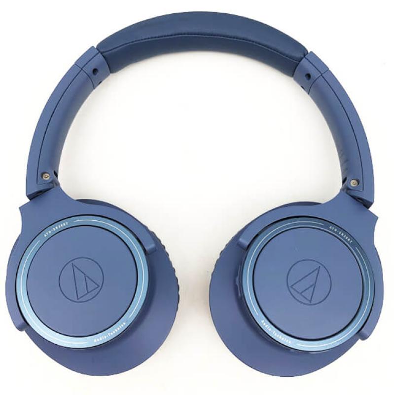 オーディオテクニカ ワイヤレスヘッドホン ブルー audio-technica スイーベル機構 青 Bluetooth ブルートゥース