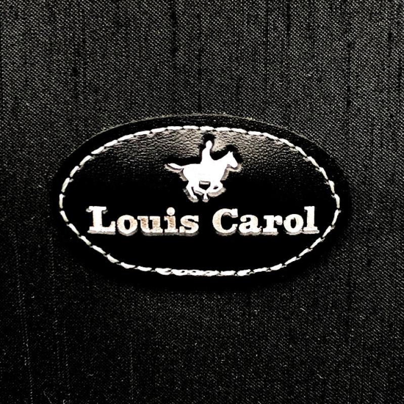 ルイスキャロル ボストンバッグ ブラック ナイロン レザー 旅行鞄 Louis Carol カバン 黒