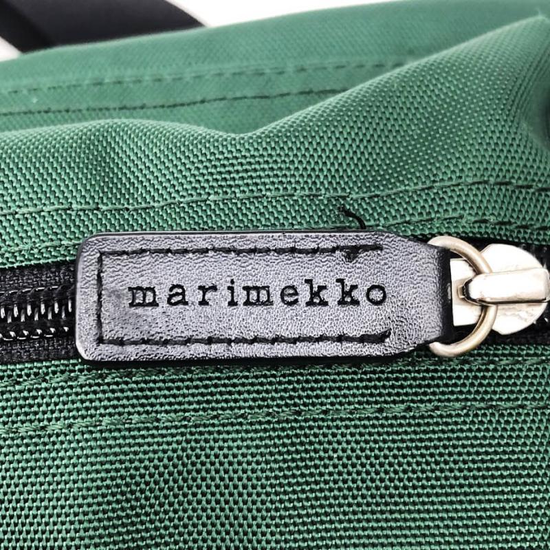 マリメッコ ショルダーバッグ グリーン Marimekko 鞄 ナイロン 緑 かばん バッグ