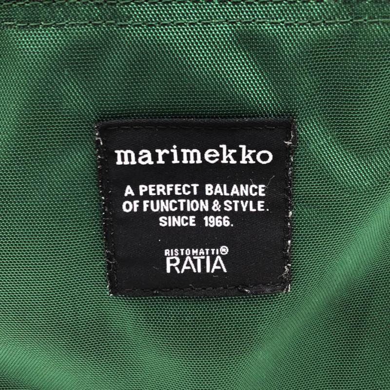 マリメッコ ショルダーバッグ グリーン Marimekko 鞄 ナイロン 緑 かばん バッグ