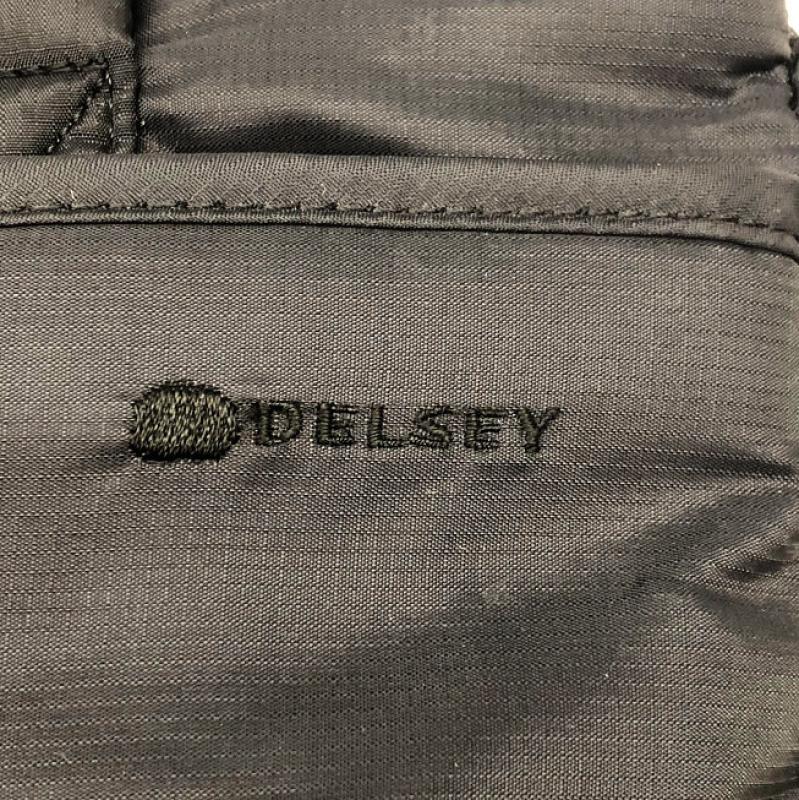 デルセ― ナイロンバッグ ブラック DELSEY 黒 ハンドバッグ ポーチ付き ファスナー付き ポケット 収納