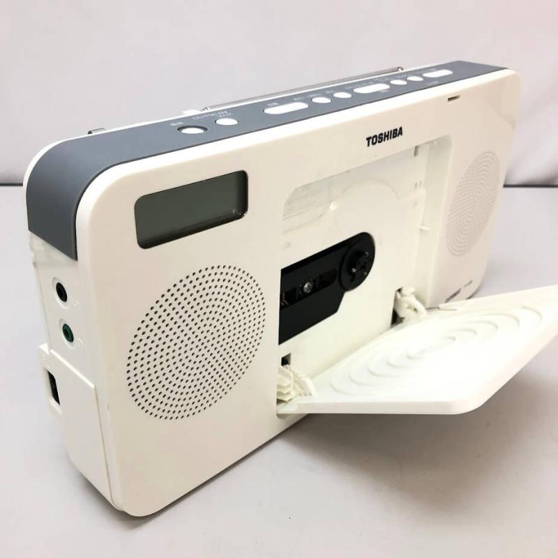 東芝 CDラジオ ホワイト TOSHIBA キュートビート CD ラジオ AM・FM 白 ポータブル コンパクト