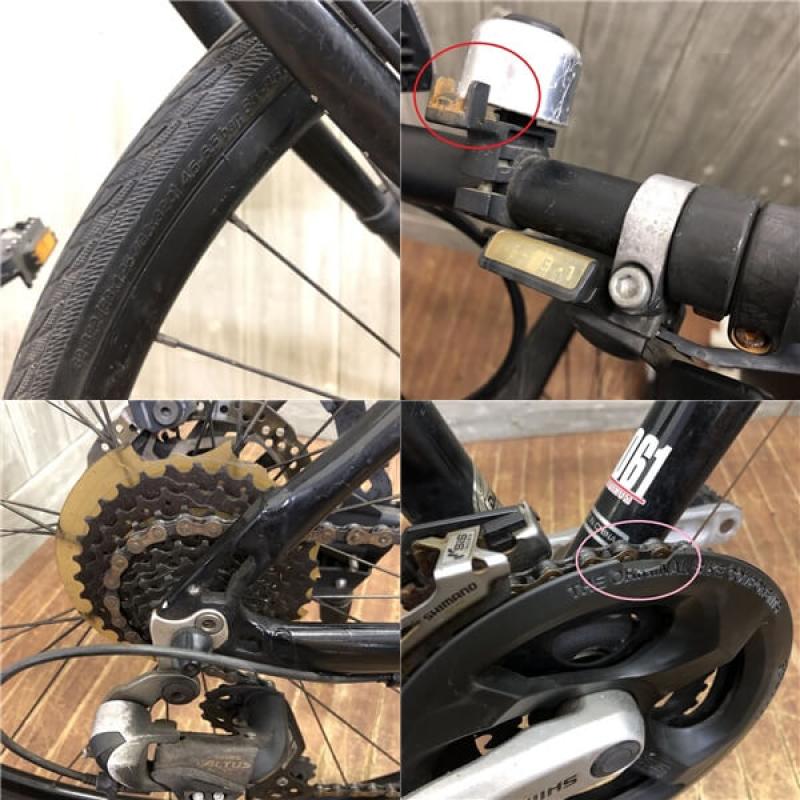 ルイガノ クロスバイク TR LITE E 28インチ ブラック シマノ24段変速 LOUIS GARNEAU トレッキングバイク スポーツバイク 自転車 黒