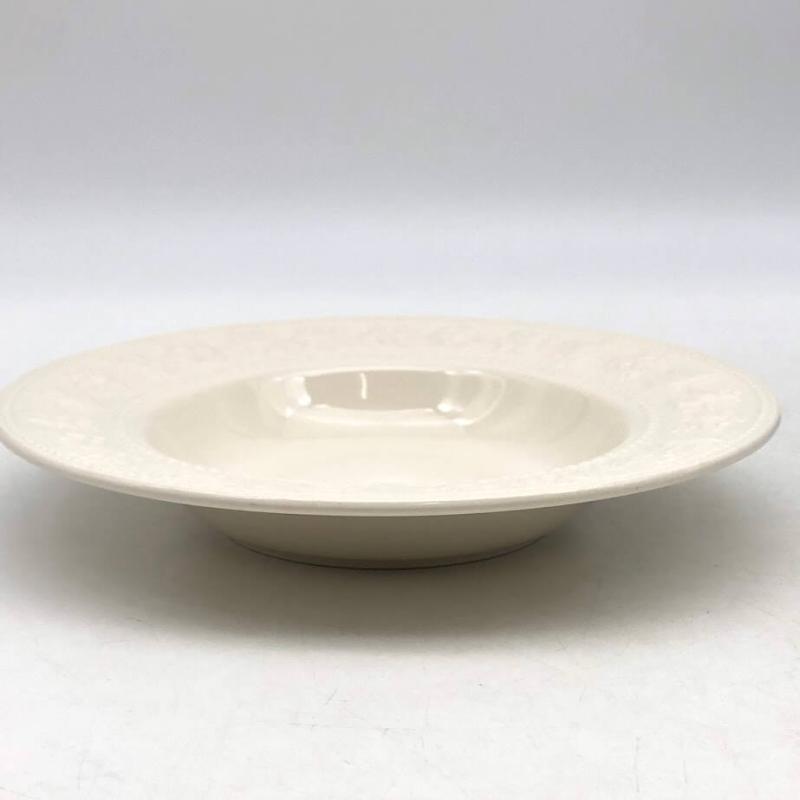 ウェッジウッド スープ皿 2枚セット フェスティビティアイボリー プレート ボウル 23cm WEDGWOOD FESTIVITY IVORY QUEEN'S WARE