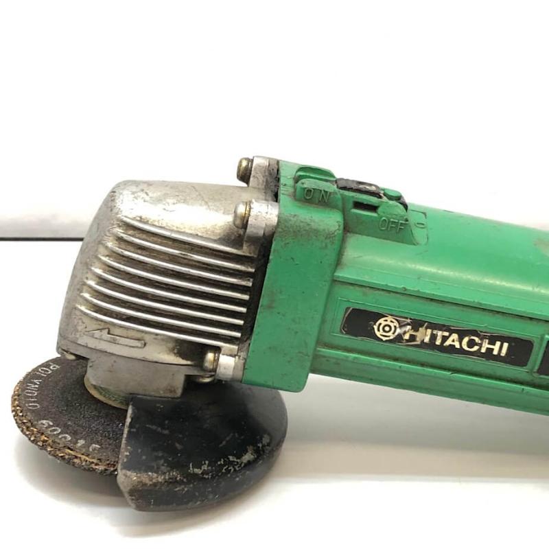 日立 ディスクグラインダ 100mm HITACHI 電動工具 グリーン 研削 バリ取り 仕上げ さび落とし 切断