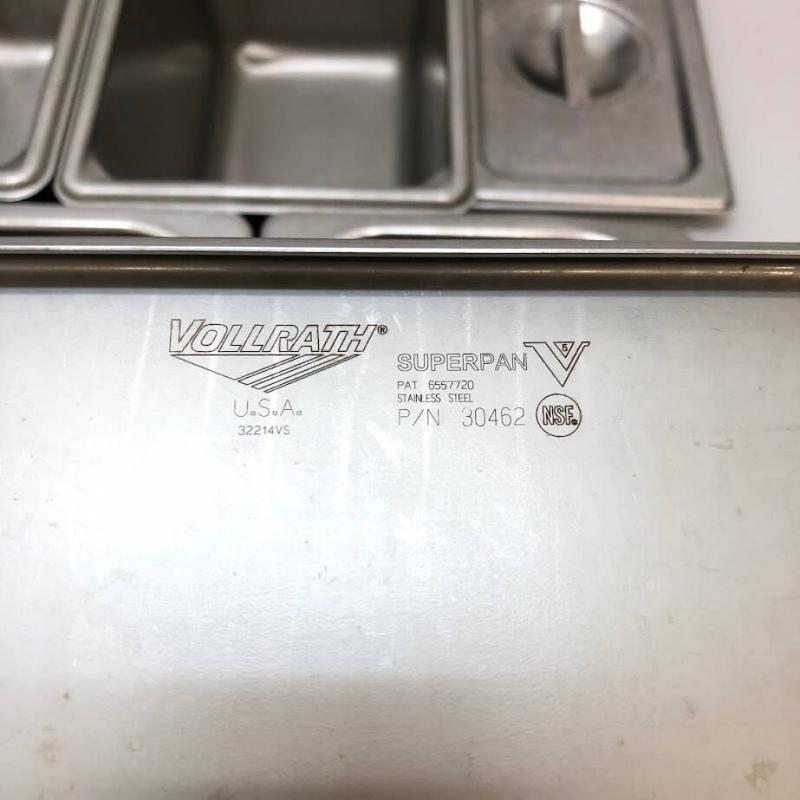 ホテルパン 5個セット 蓋付 ステンレス製 ヴォルラース スーパーパンV VOLLRATH フードパン ステンレスバッド 深型 角型