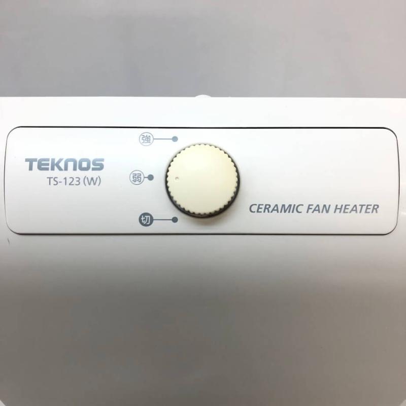 テクノス セラミックヒーター 1200W ホワイト 取扱説明書付 元箱付 TEKNOS 電気暖房機 ミニヒーター 暖房器具 白 コンパクト 小型