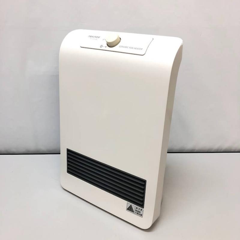 テクノス セラミックヒーター 1200W ホワイト 取扱説明書付 元箱付 TEKNOS 電気暖房機 ミニヒーター 暖房器具 白 コンパクト 小型