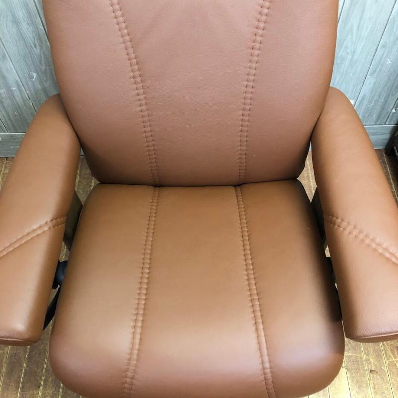 エコーネス ストレスレスチェア オットマン付 レザー ブラウン EKORNES リクライニングチェア 一人掛け アームチェア ひじ掛け付