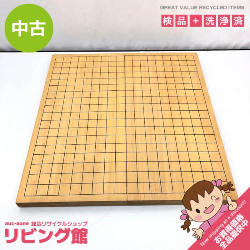 折りたたみ 碁盤 41.5×44.5cm 19路盤 足なし 卓上 ポータブル 囲碁