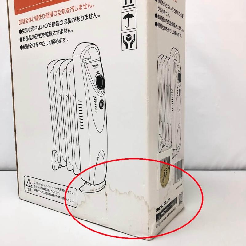 テクノス ミニオイルヒーター ホワイト TEKNOS 500W 足元暖房 電気暖房 トイレ ヒーター 白