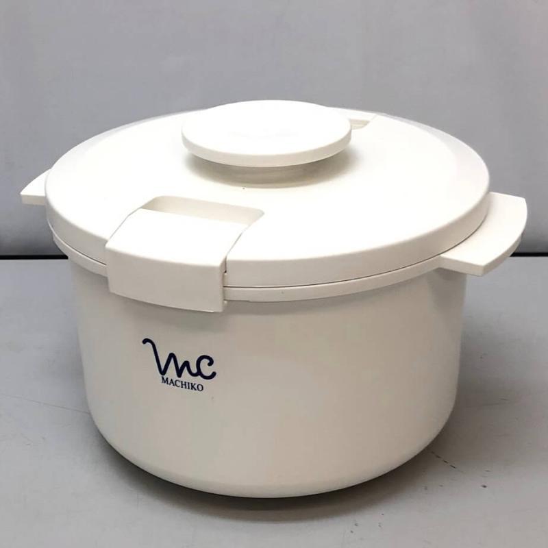 電子レンジ調理器 クック膳 おまけ付 元箱入り 電子レンジ専用調理鍋 ホワイト COOK-ZEN 煮る 炊く 蒸す