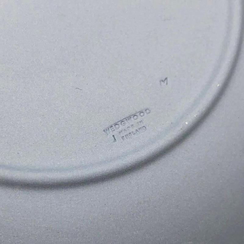 ウェッジウッド イヤープレート 2002年 18cm ジャスパー WEDGWOOD 水色 ブルー 丸皿 飾り皿 食器 洋食器