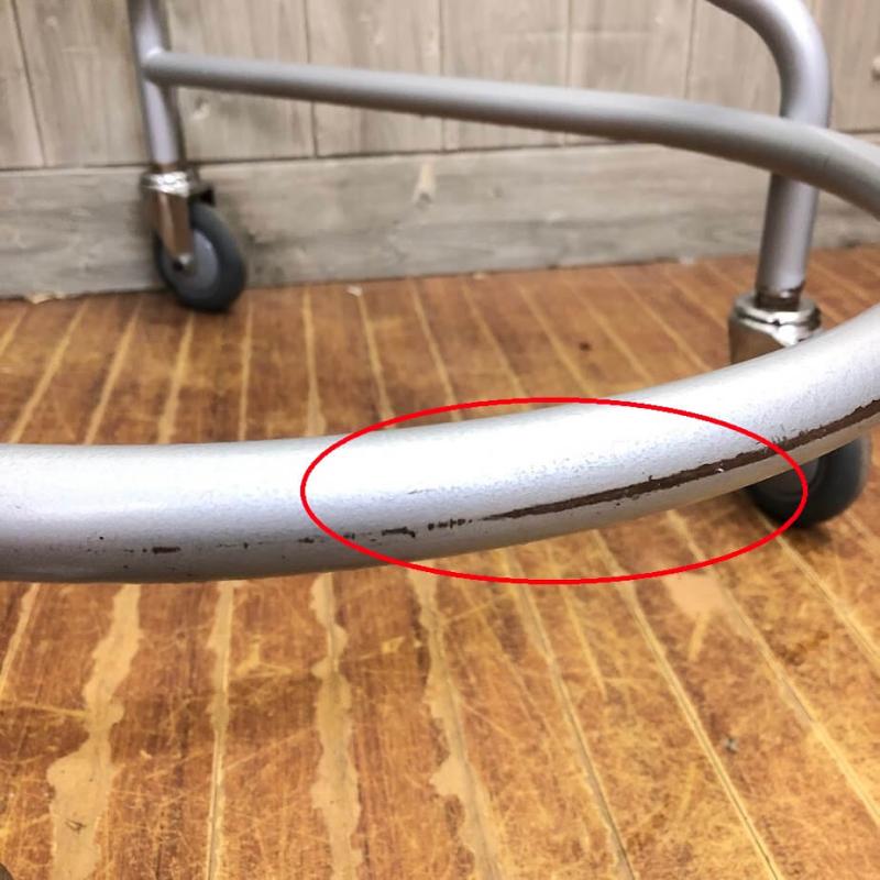 アルコー 歩行器 3型中 歩行車 黒 馬蹄型 室内 病院 4輪 歩行介助 移動補助