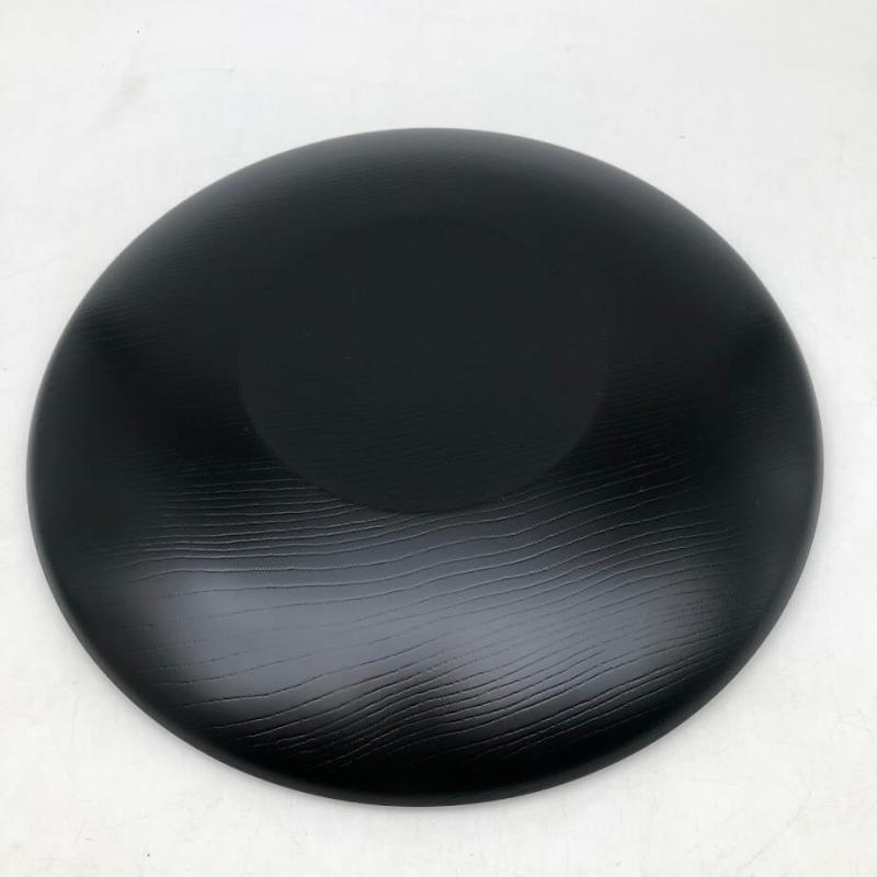 天然木 菓子鉢 直径30cm 黒 無地 菓子皿 菓子器 菓子入れ