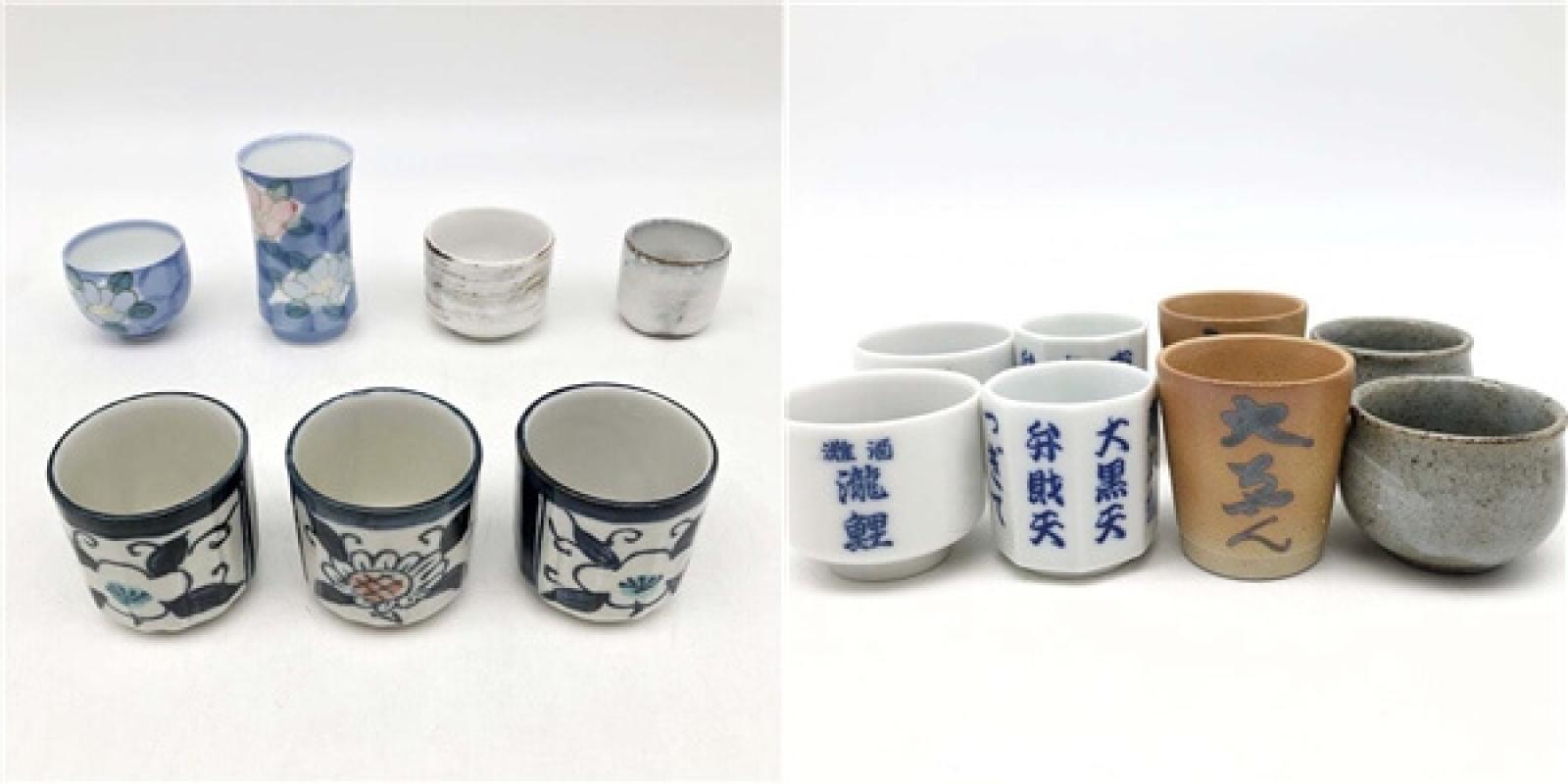 猪口 まとめ売り 30点 レトロ いろいろ 九谷焼 盃 酒器 おちょこ お猪口 陶器 焼物