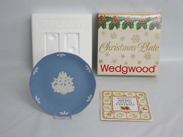 Wedgwood(ウエッジウッド)　ジャスパー　クリスマスキャロルプレート　1991