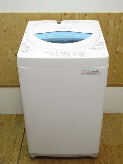 東芝　洗濯機　5kg　ホワイト系