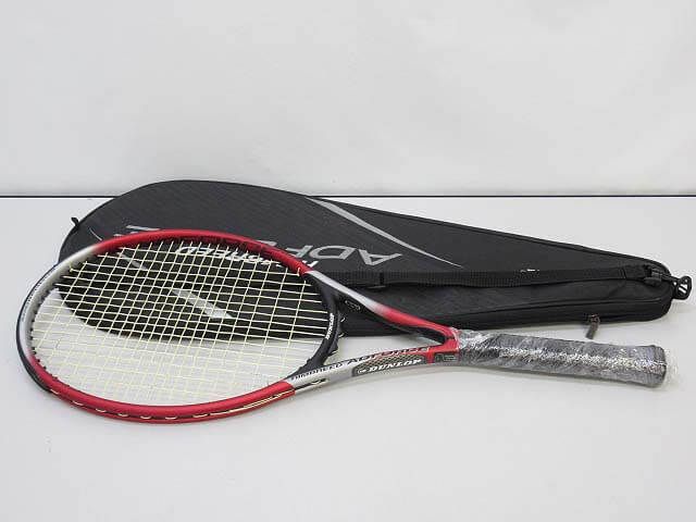ダンロップ　テニスラケット　リムブリード　赤×黒×シルバー
