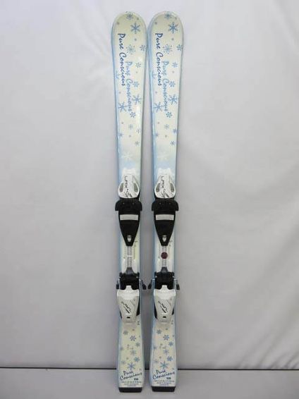 ピュアコンシャス　ジュニア　スキー2点セット　110cm　白
