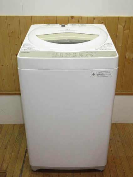 東芝　全自動洗濯機　5kg　グランホワイト