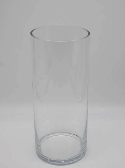 ガラス　花瓶　シリンダー型　クリア　フラワーベース
