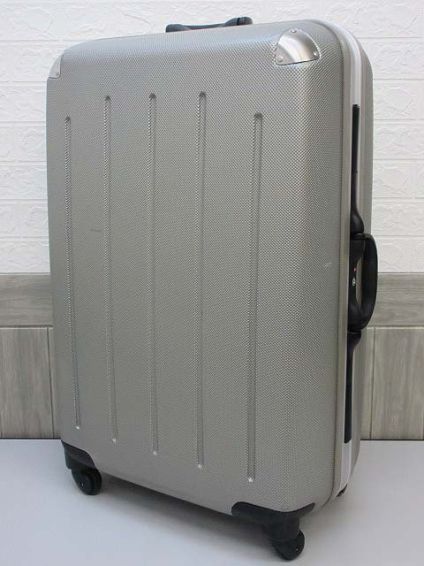 プラスワン　スーツケース　シルバー　大型　ハードキャリー